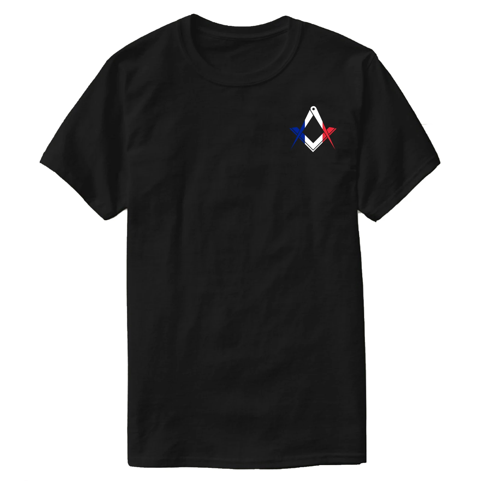 Freemason Square & Compass France Masonic T-Shirt 100% Cotton O-Neck Summer Short Sleeve Casual Mens T-shirt Size S-3XL