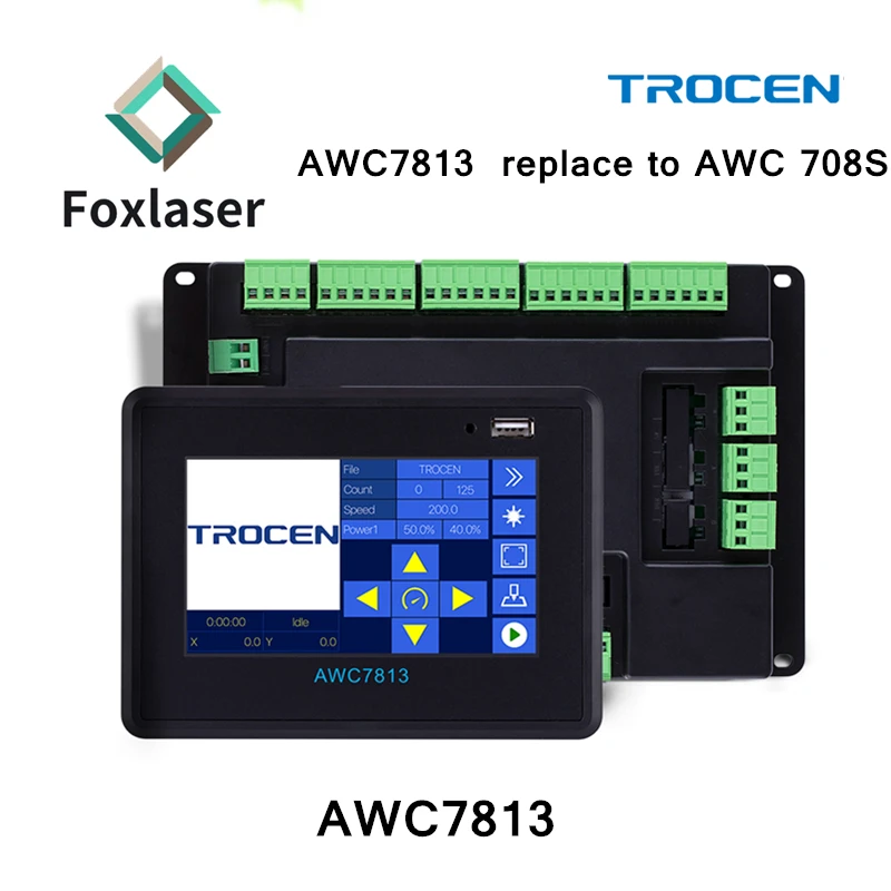 مصنع AWC Trocen آلة الليزر تحكم AWC 7813 لوحدة تحكم القطع بالليزر