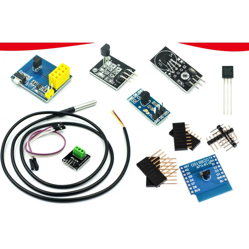 DS18B20 مستشعر درجة الحرارة المقاوم للماء بالكامل مستشعر درجة الحرارة مستشعر درجة الحرارة ds18b20Series #1
