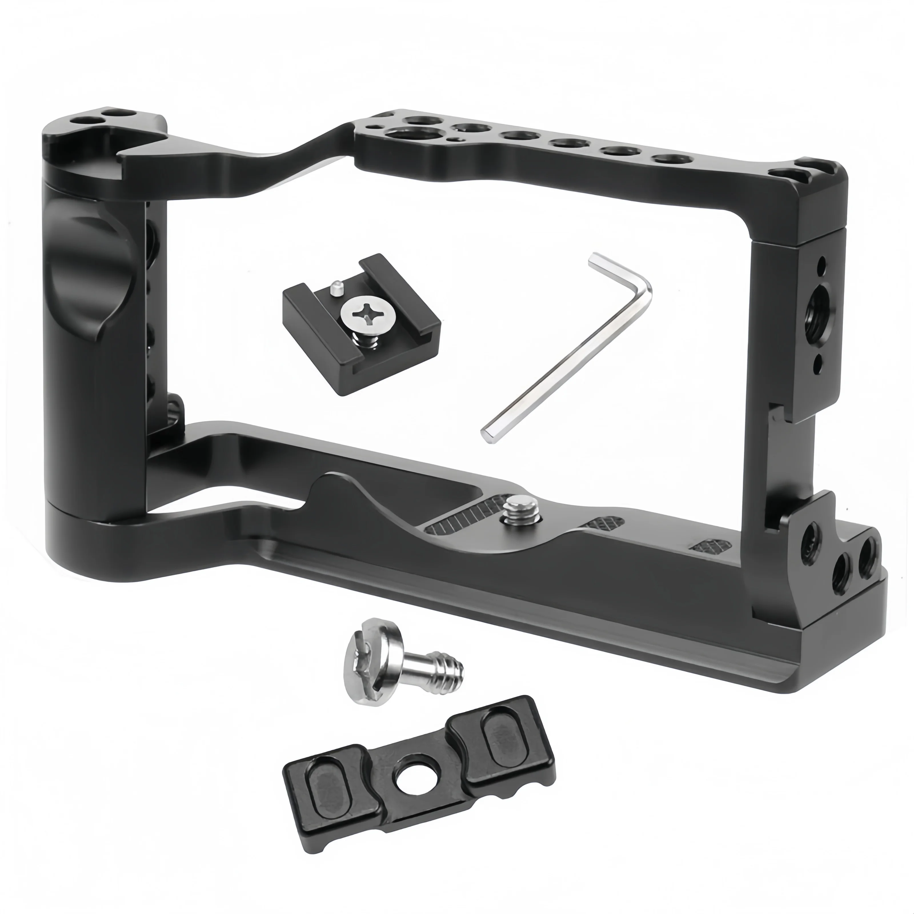 Stabilizzatore a sgancio rapido per gabbia per fotocamera per espansione Canon M6II VLOG Telaio protettivo in alluminio