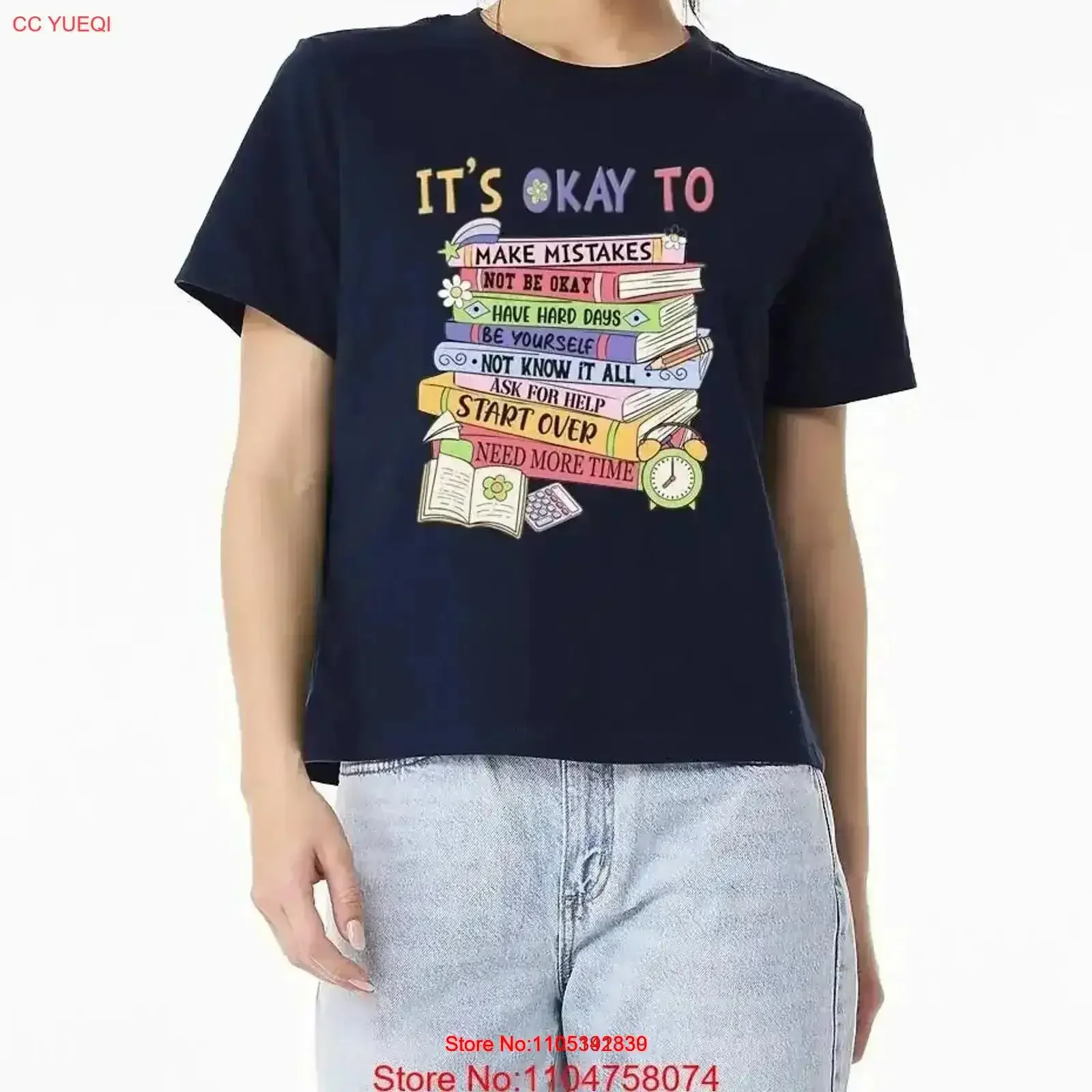 It s Okay To Positive Affirmation T Shirt Mental Health Support vintage Washed Top For Everyday Wear Breathable Comfortable