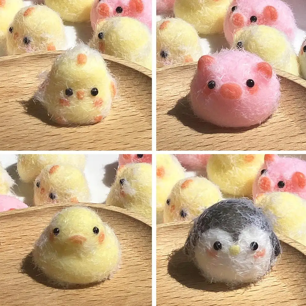 

Mini Little Chick Duckling Silicone Pinch Toy Cute Pendant Small Mini Little Pig Toy Relief Penguin Squeeze Pet Pinch I6N6