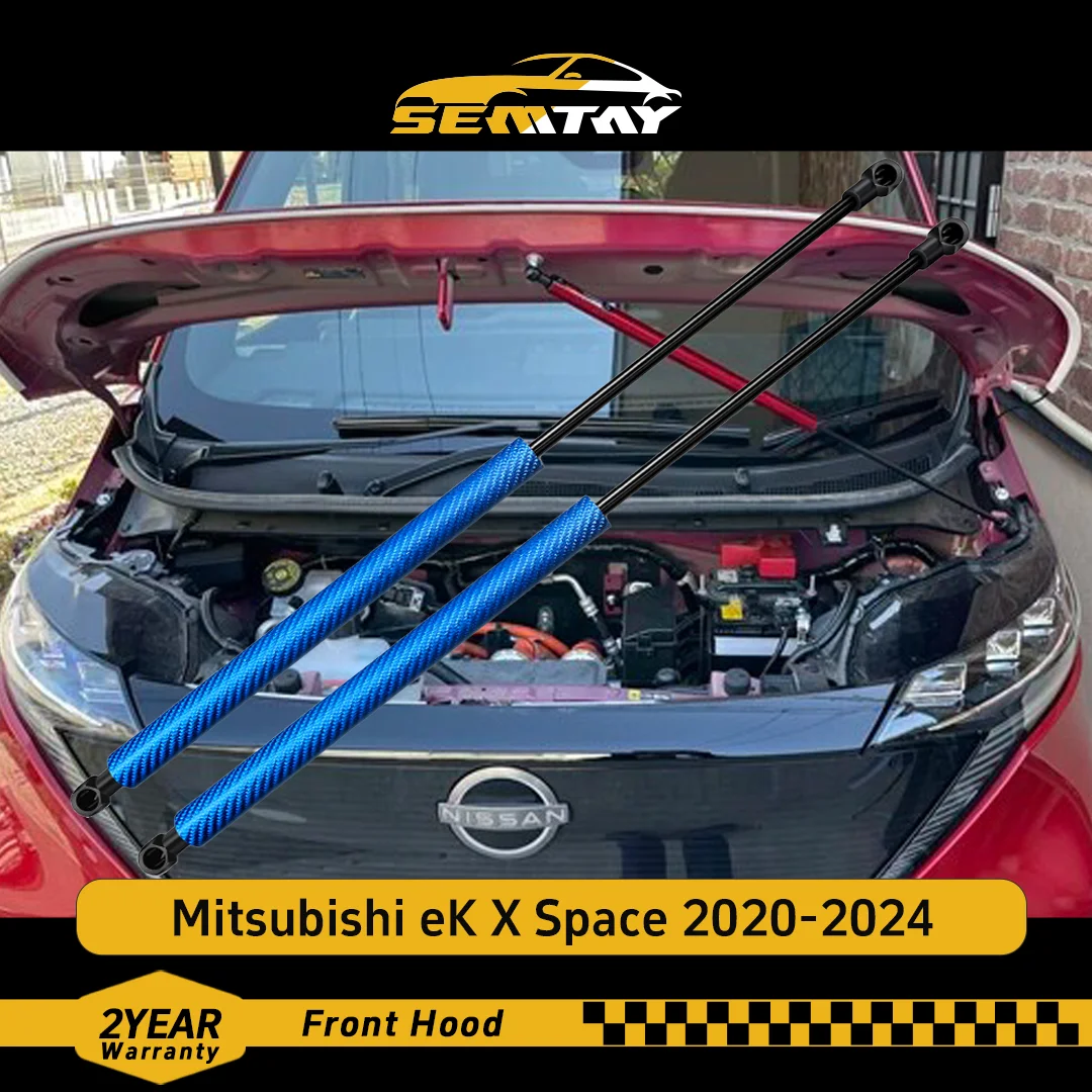 

Стойки капота SEMTAY для Mitsubishi eK X Space 2020-2024, поддержка подъема капота, пружинные амортизаторы, демпфер, автозапчасти, автомобильный аксессуар