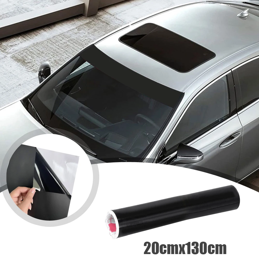 

1pc Car Matte Black Sun Strip Car Van Windscreen Styling Decoration Sunstrip Car Universal Stickers Auto Exterior Accessories