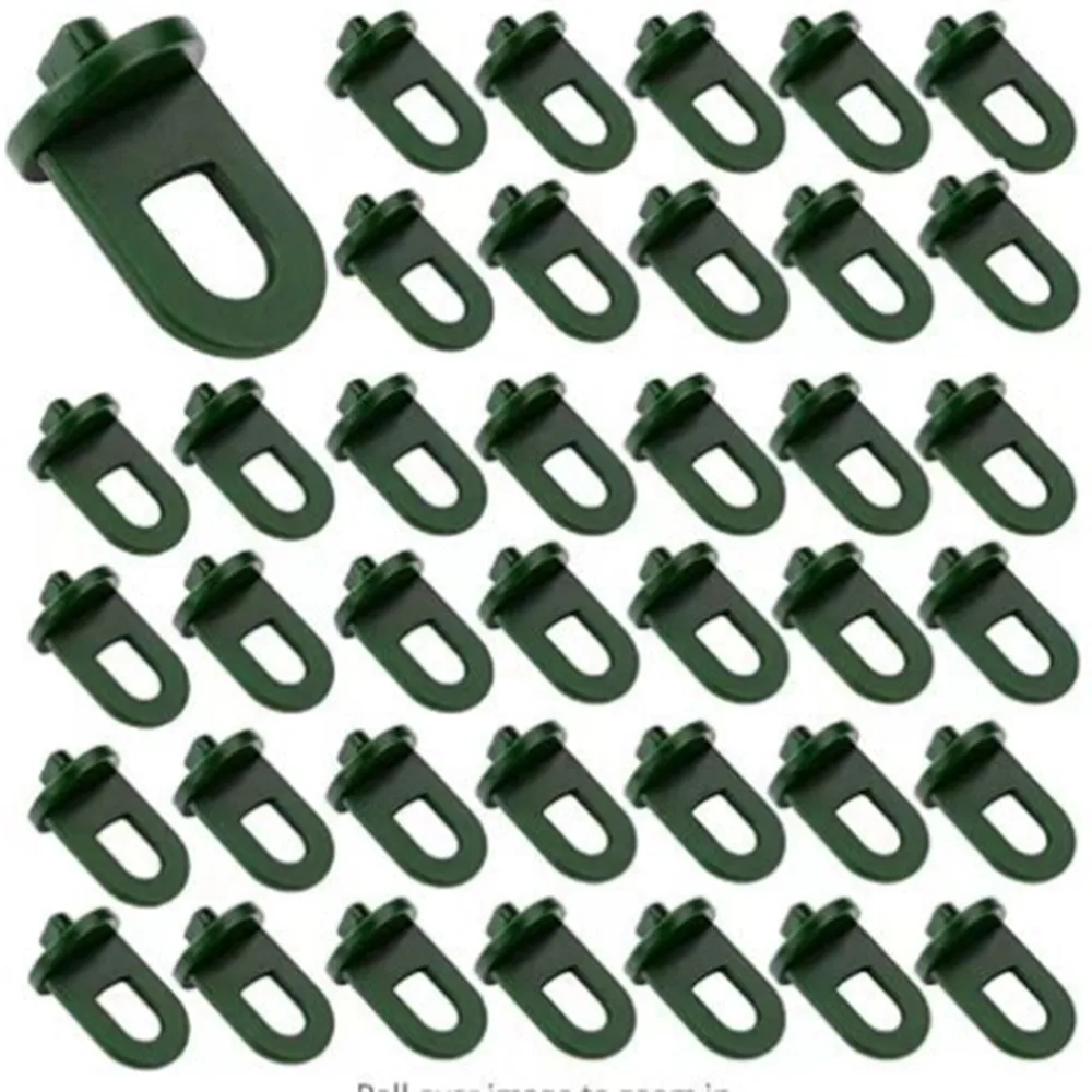 

50 Pcs Greenhouse Twist Clips Fastener Tied Buckle Hanging Hook Plastic Greenhouse Hook Plant Flower Hanger Clip Gadgets