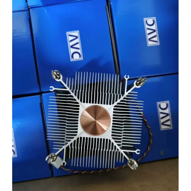 for AVC CPU Cooler Fan Copper Core Radiator 4 Wire Original Replacement Low Price