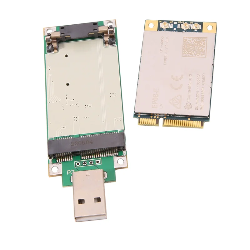 Quectel EP06-E Mini Pcie LTE 4G Module IoT/M2M-Optimized Cat 6 модуль с USB-адаптером B