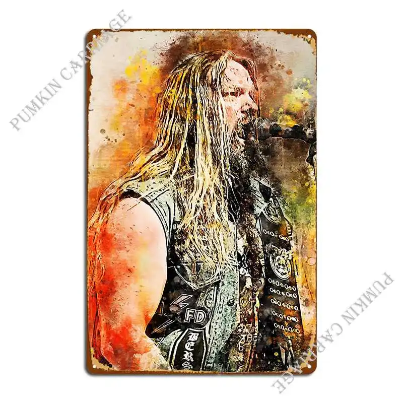 Zakk Wylde Metal Sign Plates Kitchen Garage Garage Tin Sign Poster