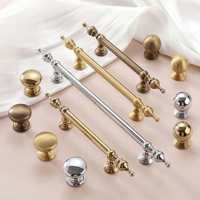 

Nordic Solid Brass Furniture Handles Luxury Handles for Wardrobe and Drawer Dresser Hardware Fitting Kitchen Cabinet Handles