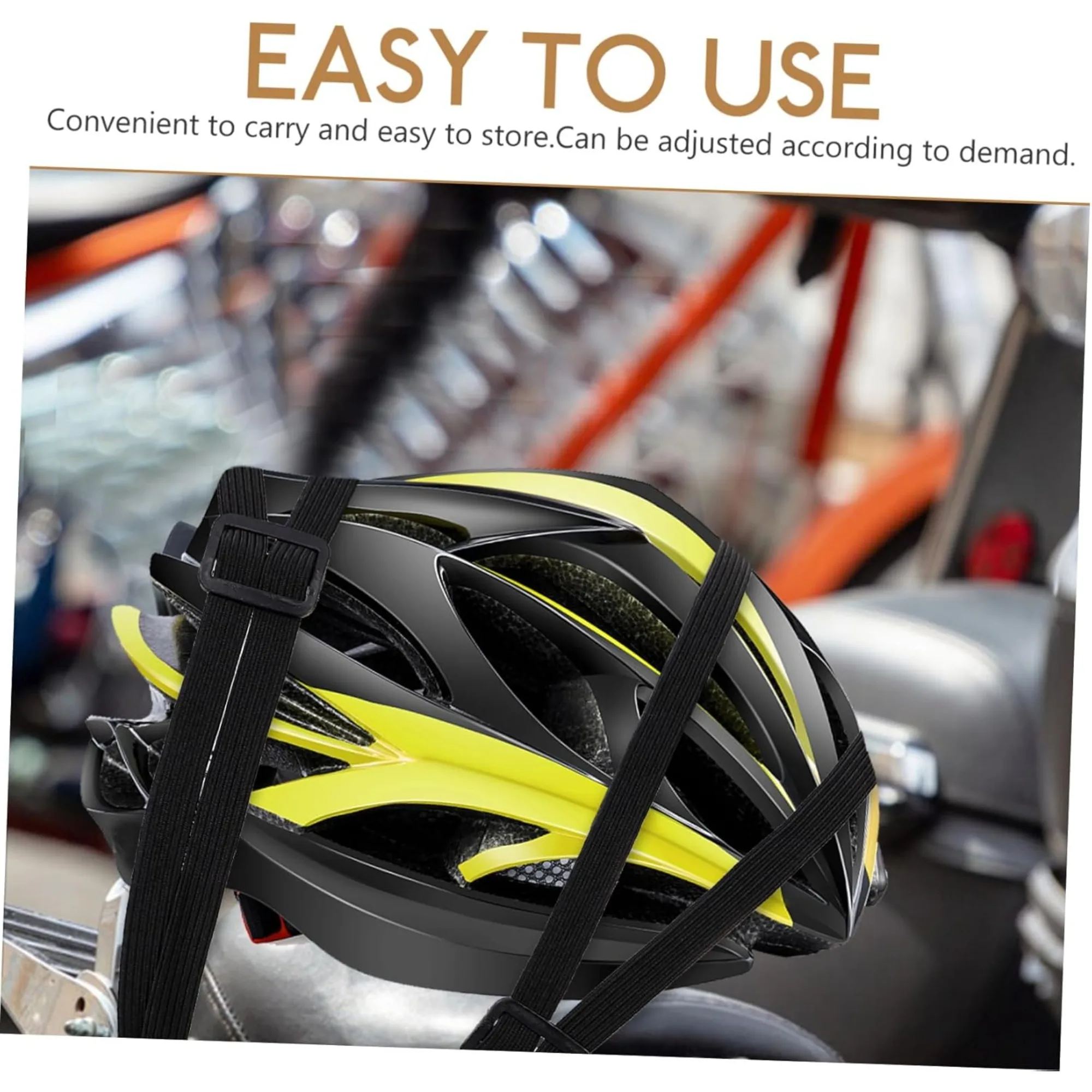 

Luggage Straps with Double Hooks Retractable Luggage Strap Elastic Tie-Downs for Bike Motorcycle Helmet Luggage (60-90cm)