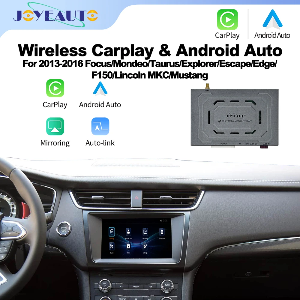 

Wireless Apple CarPlay For Ford 2013-2016 Focus Mondeo Taurus Explorer Escape Edge F150 Lincoln MKC Mustang Sync 2 Android Auto