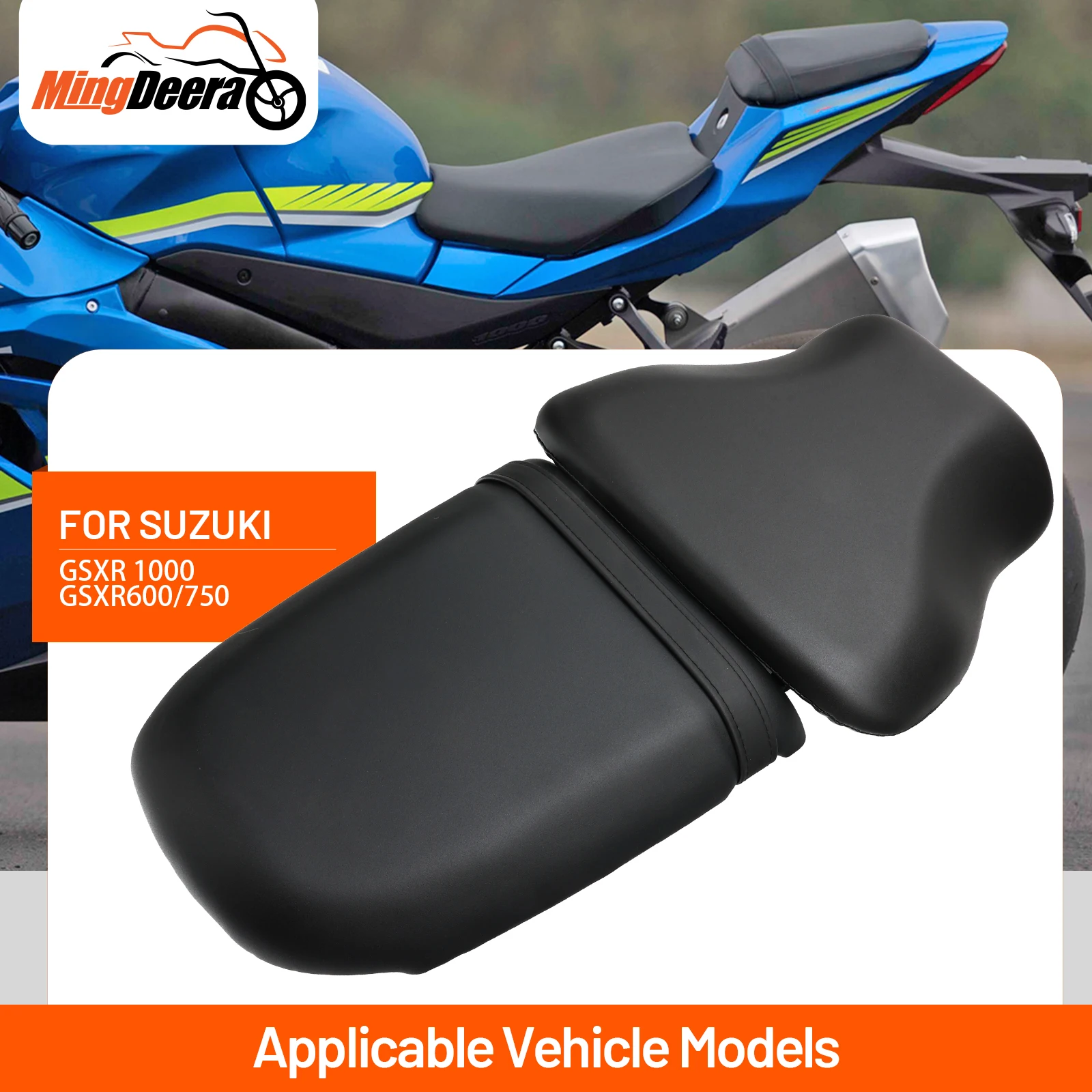 

Fit For SUZUKI GSXR1000 GSX-R1000 2001-2002 Motorcycle Black Rear Passenger Seat Pillion Cushion Front Rider Driver Seat