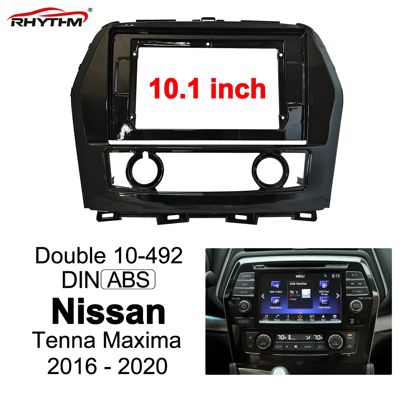 9 Inch Car Fascia For Nissan Tenna Maxima 2016 - 2020 1din / 2din Panel Dash Mount Installation Double Din DVD Bezel Frame Kits