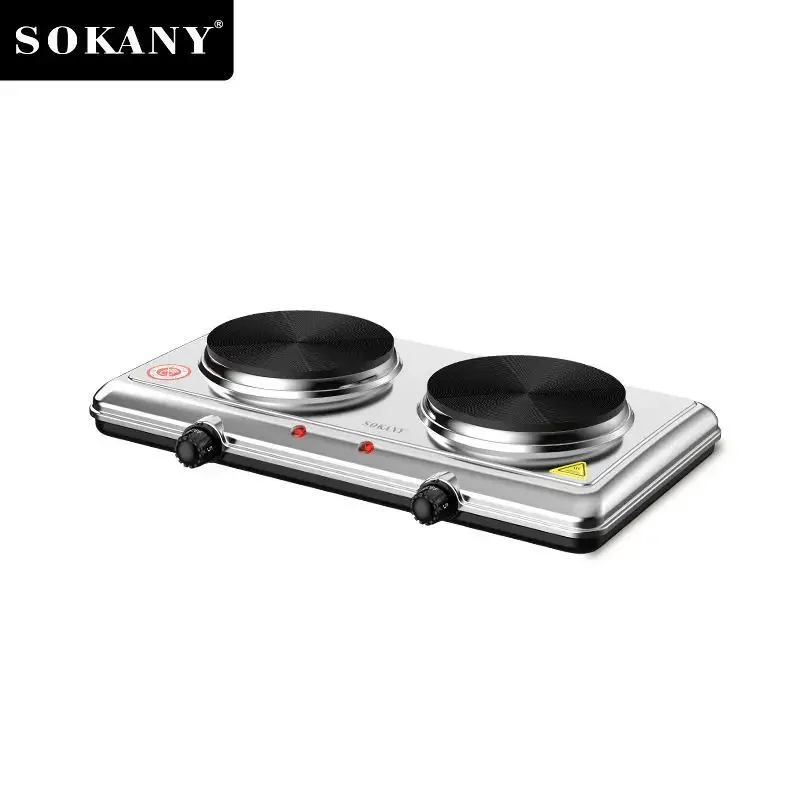 Electric Hot Plate for Cooking, Infrared Double Burner, 2000W Portable Electric Stove Double Burner