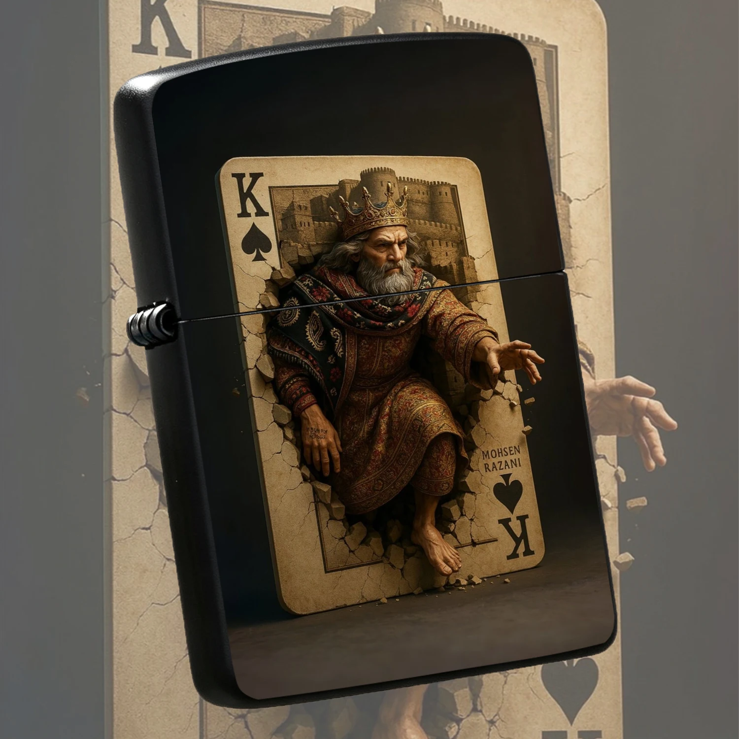 Vintage Collectible Playing Cards - Briquet vintage en forme de carte