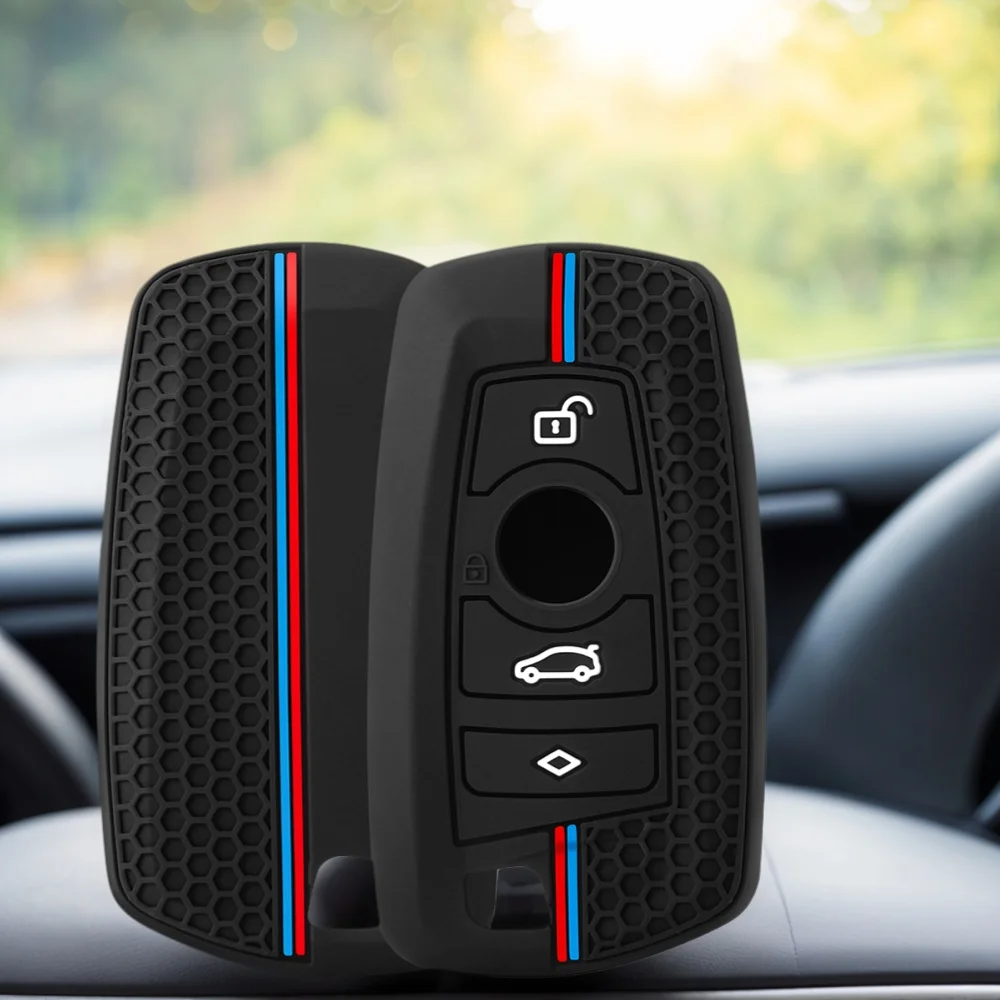 

New Silicone Car Key Accessories Cover For BMW 1 2 3 4 5 6 7 Series X1 X3 X4 X5 X6 F36 F25 F26 F30 F34 F10 F07 F20 Z10 Key Case