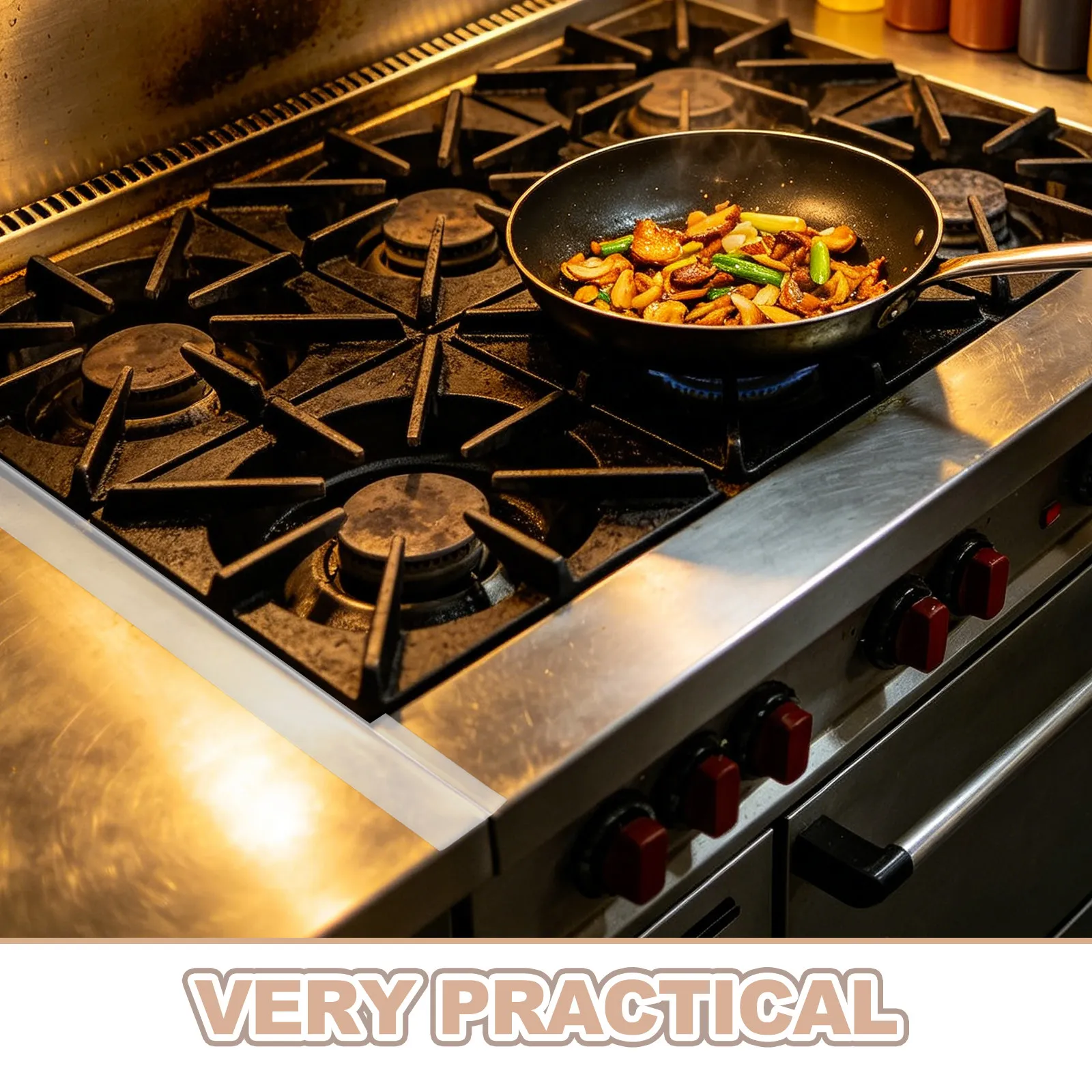 2Pcs Silicone Stove Gap Covers Kitchen 25 Inch Flexible Heat Resistant Oven Stove Gap Filler Countertop Protector