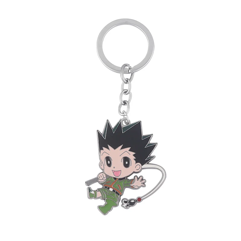 Anime Hunter Metal Charm Keychain (Gon, Killua, Kurapika, Leorio, Hisoka) image