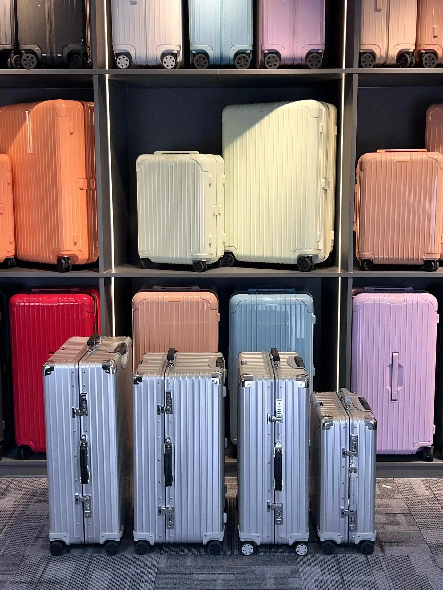 سلسلة أمتعة متخصصة، حقيبة عربة فاخرة بلون سادة، حقيبة بمقبض من سبائك الربيع، حقيبة سفر فاخرة لهدايا العطلات #4