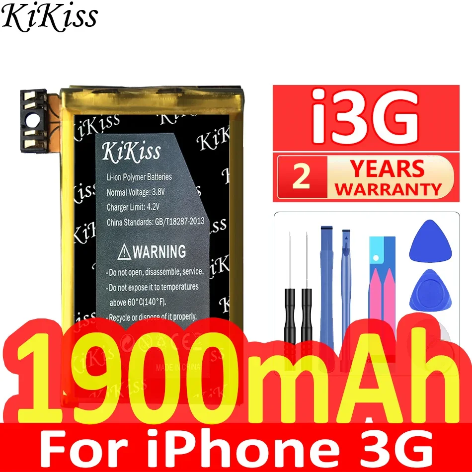 KiKiss Battery For iPhone 11 8 7 6 6S ( Pro Max Plus ) 5S 5C 5 4S 3GS 3G 11Pro 8Plus 7Plus 6Plus 6SPlus batteries