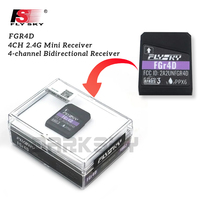 FlySky FGR4D 4-channel Bidirectional Receiver for RC Car Remote Control 4CH 2.4G Mini Receiver 3.5-8.4V Built-in Single