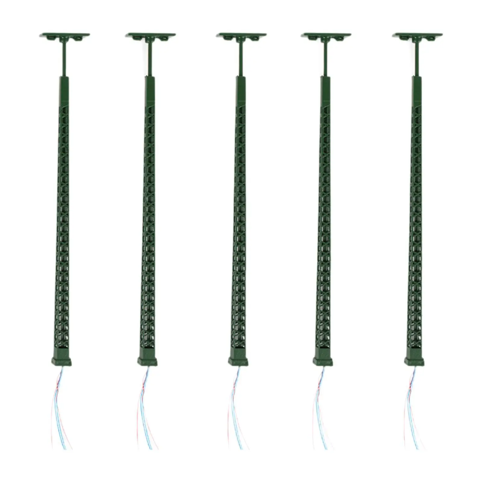 5 sztuk Lampy uliczne w skali 1:87 do piaskownicy, kinkiety, sceneria kolejowa, LED, skala HO, lampy uliczne ogrodowe, lampy kolejowe, modele lamp ulicznych do modelarstwa kolejowego