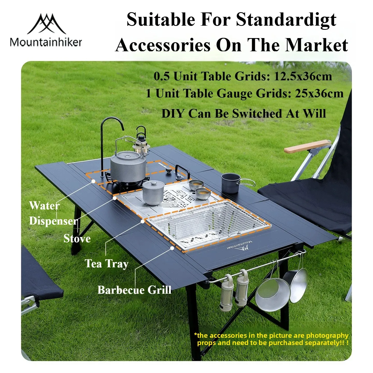 Mountainhiker Camping Folding Lift Removable Multi Unit IGT Table
