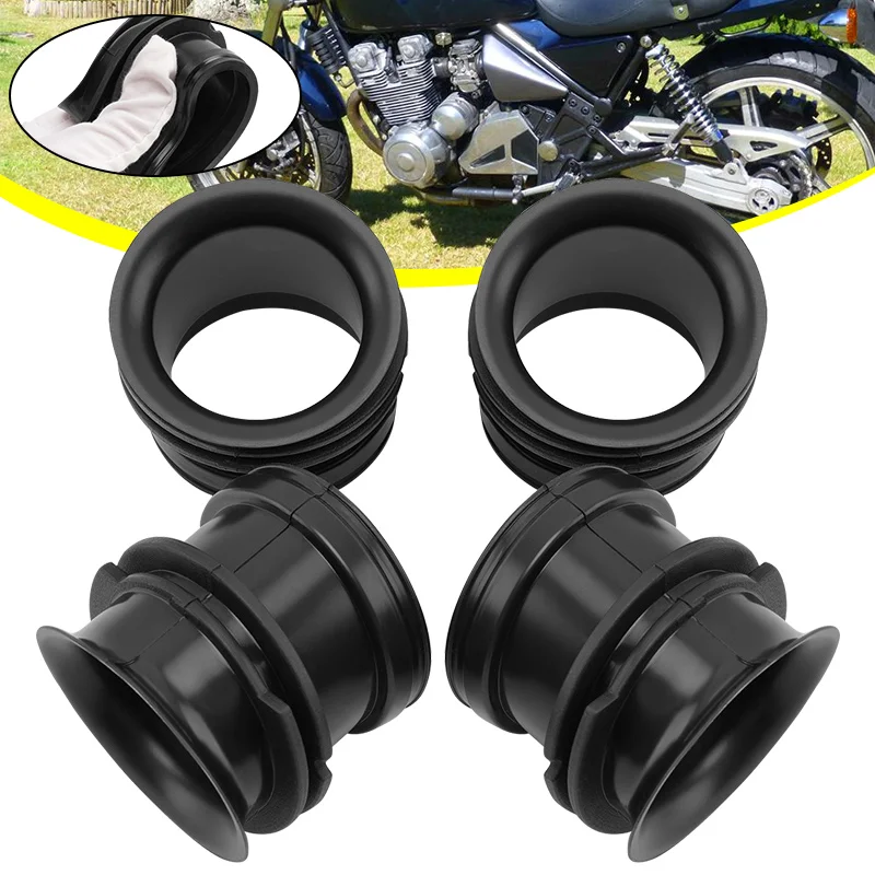 Para Kawasaki ZL 600 ZR 550 ZR 750 Zephyr 4 Uds junta de carburador de motocicleta filtro de aire de admisión caja de aire botas de goma