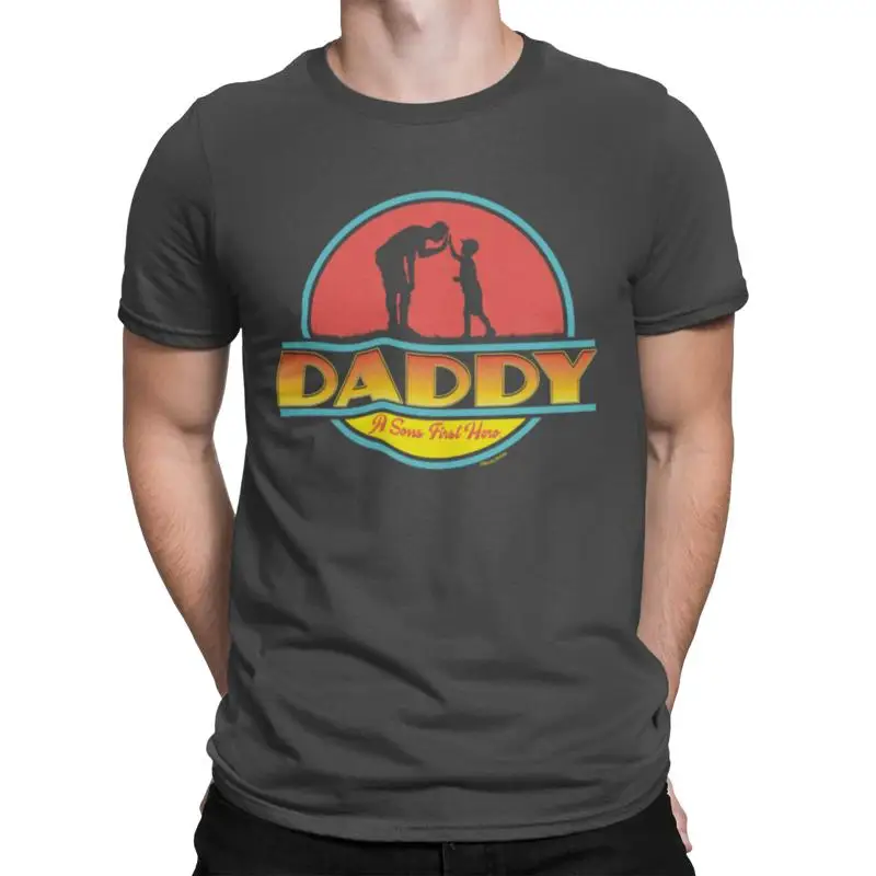 

Mens Daddy Sons First Hero T Shirt Eco Friendly Christmas Father
