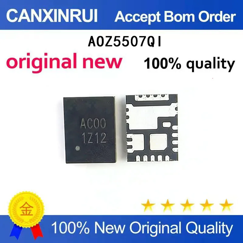 

(5-100 Pieces) Brand new original AOZ5507QI silk screen AC00 QFN4.5x3.5 spot chip