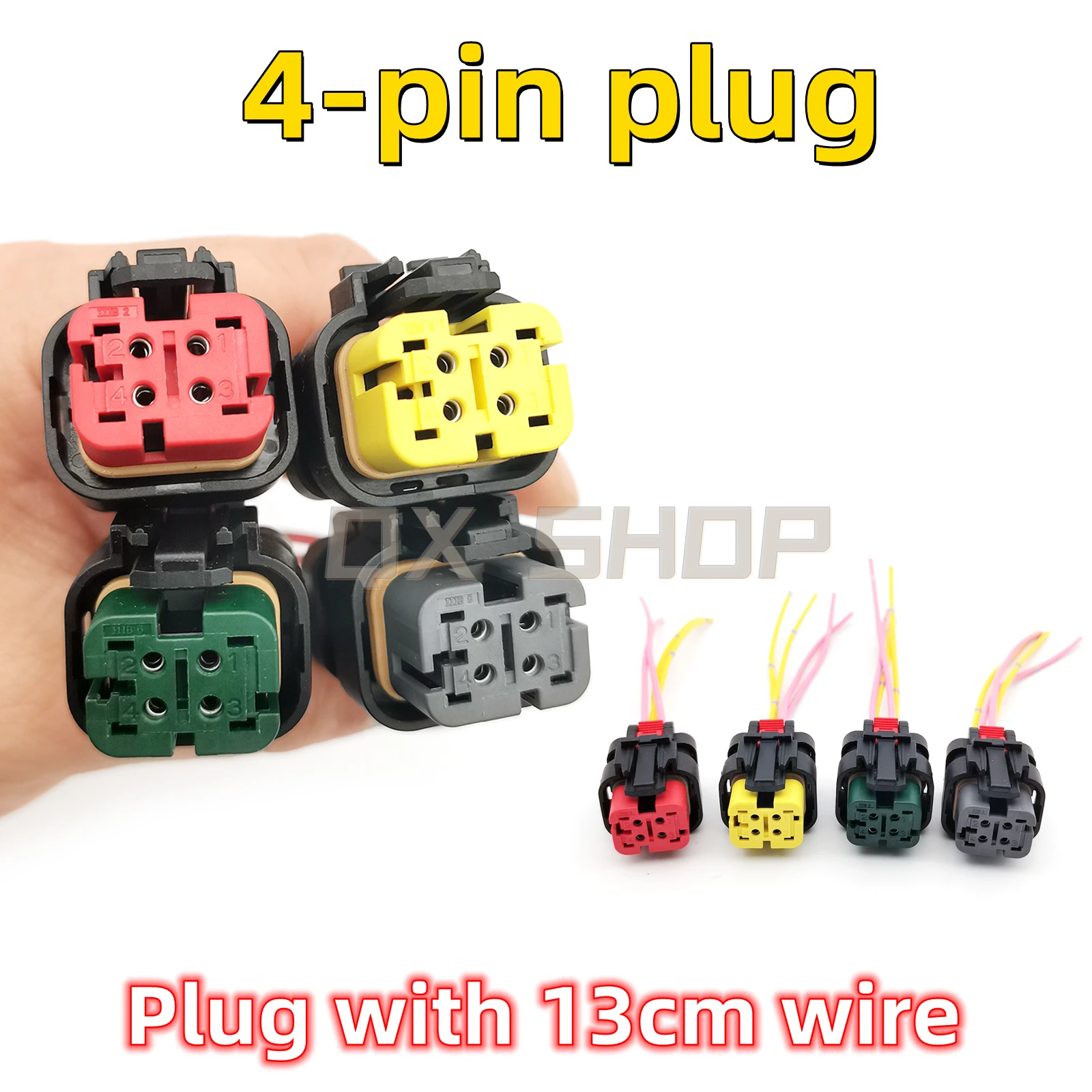 

4-Pin plug connector 776487-1/2/3/4 For CAT Caterpillar Excavator Wire harness waterproof connector plug TE type