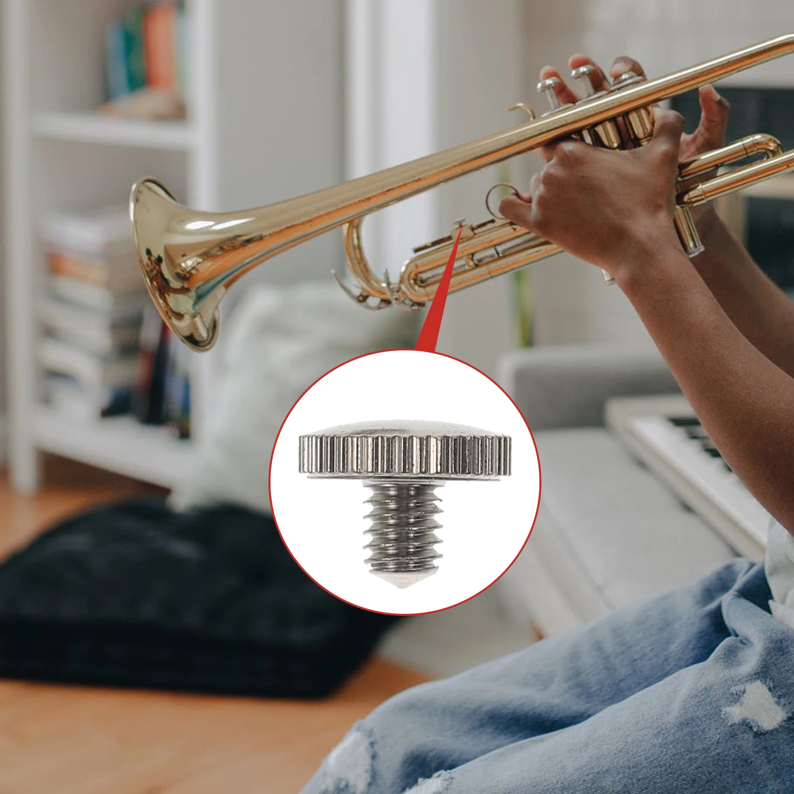 

5 Pcs Trumpet Screws Small Size Premium Replacement Parts Metal Tools Durable Easy Installation Repair Accessories