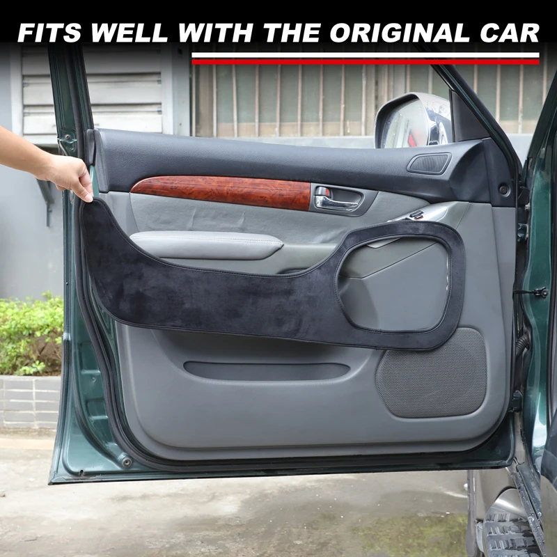 

Car Door Anti-Kick Pad For Toyota Land Cruiser Prado J120 2003-2009 Velvet Side Door Panel Protector Anti-Dirty Pad Decoration
