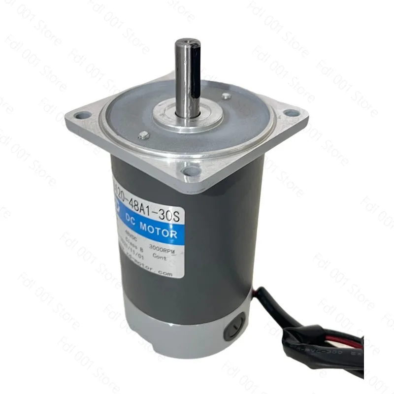 For ZD Zhongdali De DC Brushed Gear Motor Z5D120-48A1-30S Optical Axis with Keyway 12mm