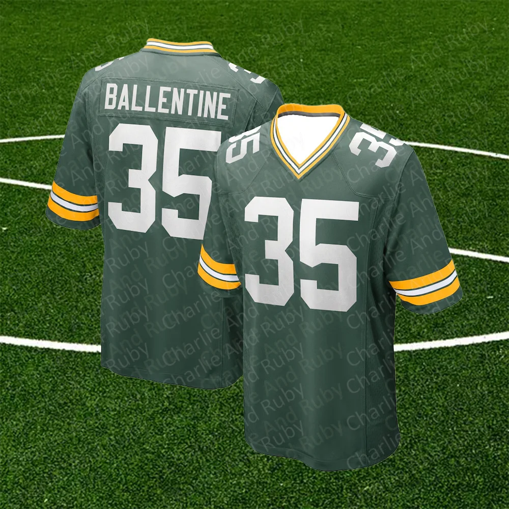 Jersey No.35/72/93 Corey Ballentine Caleb Jones T.J. Slaton Green Bay Packers Jersey Green Trend Fashion Clothing Tops