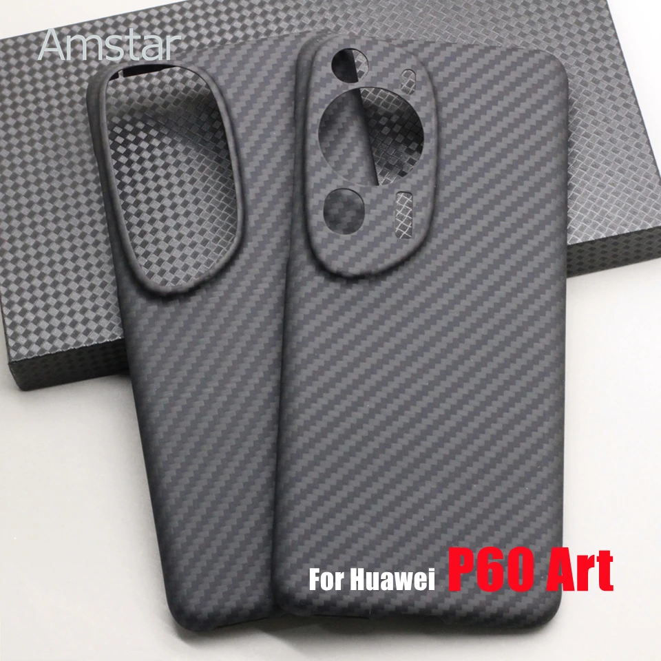 Amstar Premium Carbon Fiber Protective Case for Huawei P60 Art Aramid Fiber Ultra-thin Anti-drop Phone Cover P60 Art Cases