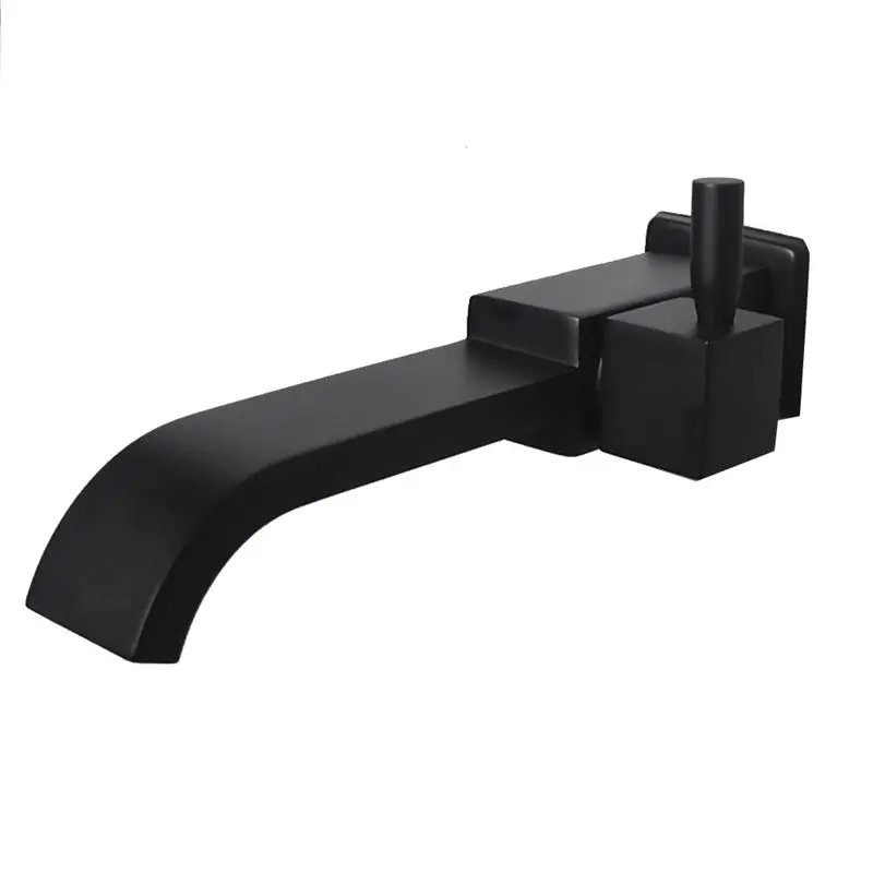 Wall Mounted Basin Tap,Basin Bathtub Waterfall Spout Sink Faucet Mop Pool Tap-AT36