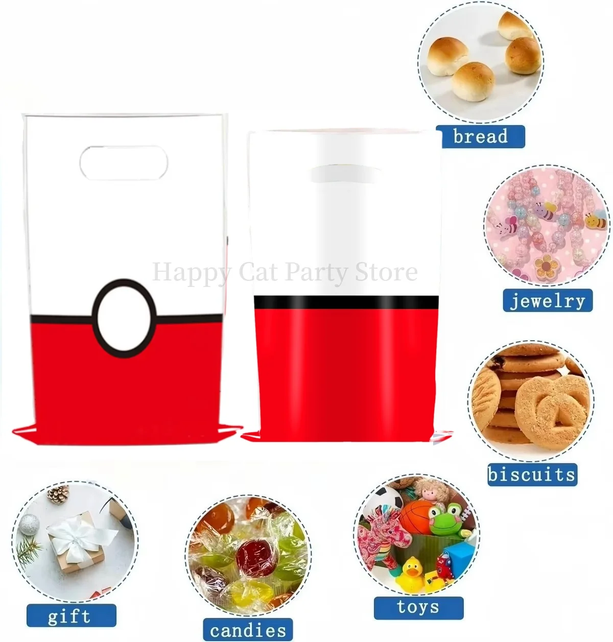 Pikachu Geburtstagsgeschenktüte Pokemon Figuren Pokemon Geschenktüte Pikachu Süßigkeitentüte Verpackung Giveaway Partygeschenke Gast Pokemon Geschenk