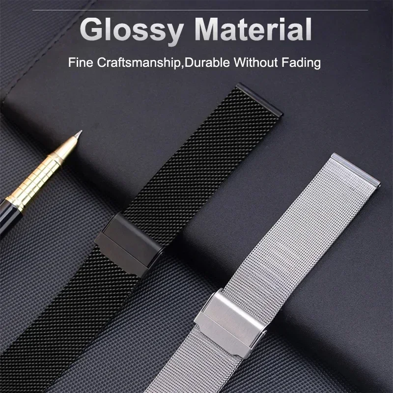 Metal Milanese Watchband For Xiaomi Redmi Watch 5/3Active 5/3 Lite Stainless Steel Replacement Strap Wrist Bracelet
