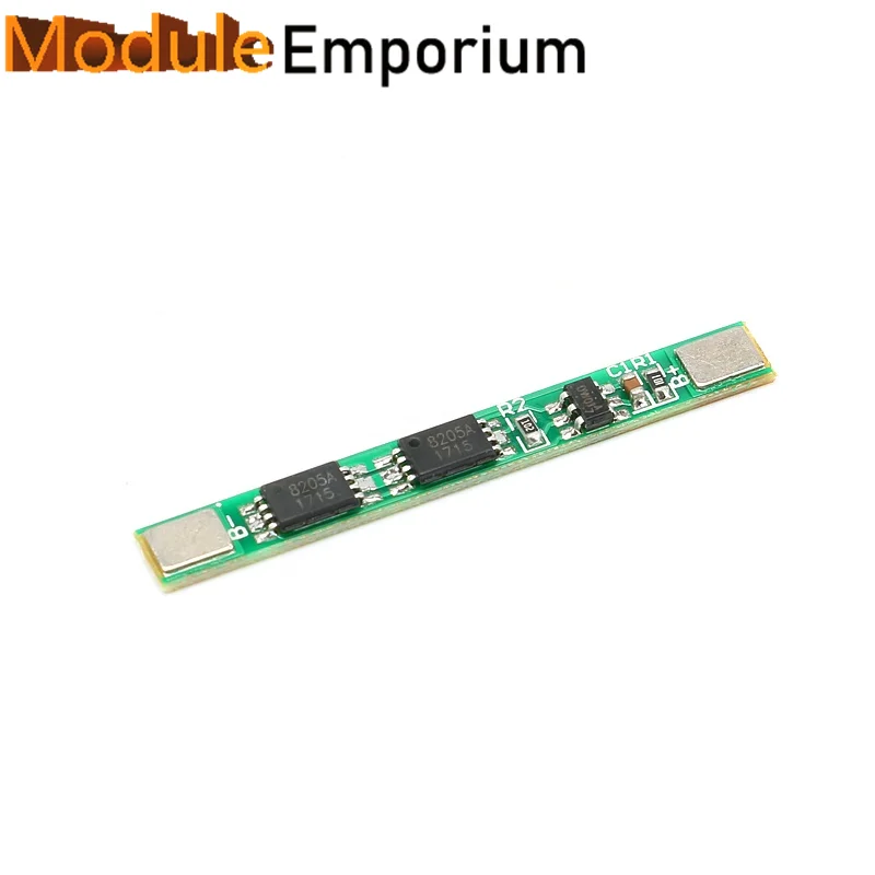 1S Double MOS 3.7V 4A Li Ion BMS PCM 18650 Polymer Lithium Battery Protection Board PCB