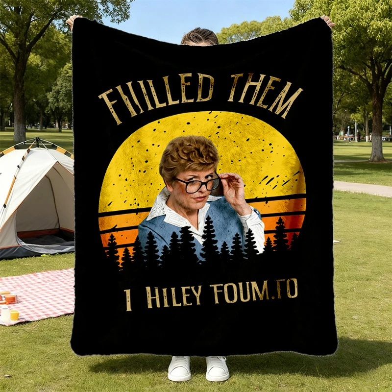 Jessica Murder She Wrote Retro Vintage Comfort T-Soft Blanket, Funny Murder She Wrote I Killed Them I Killed Them All Co