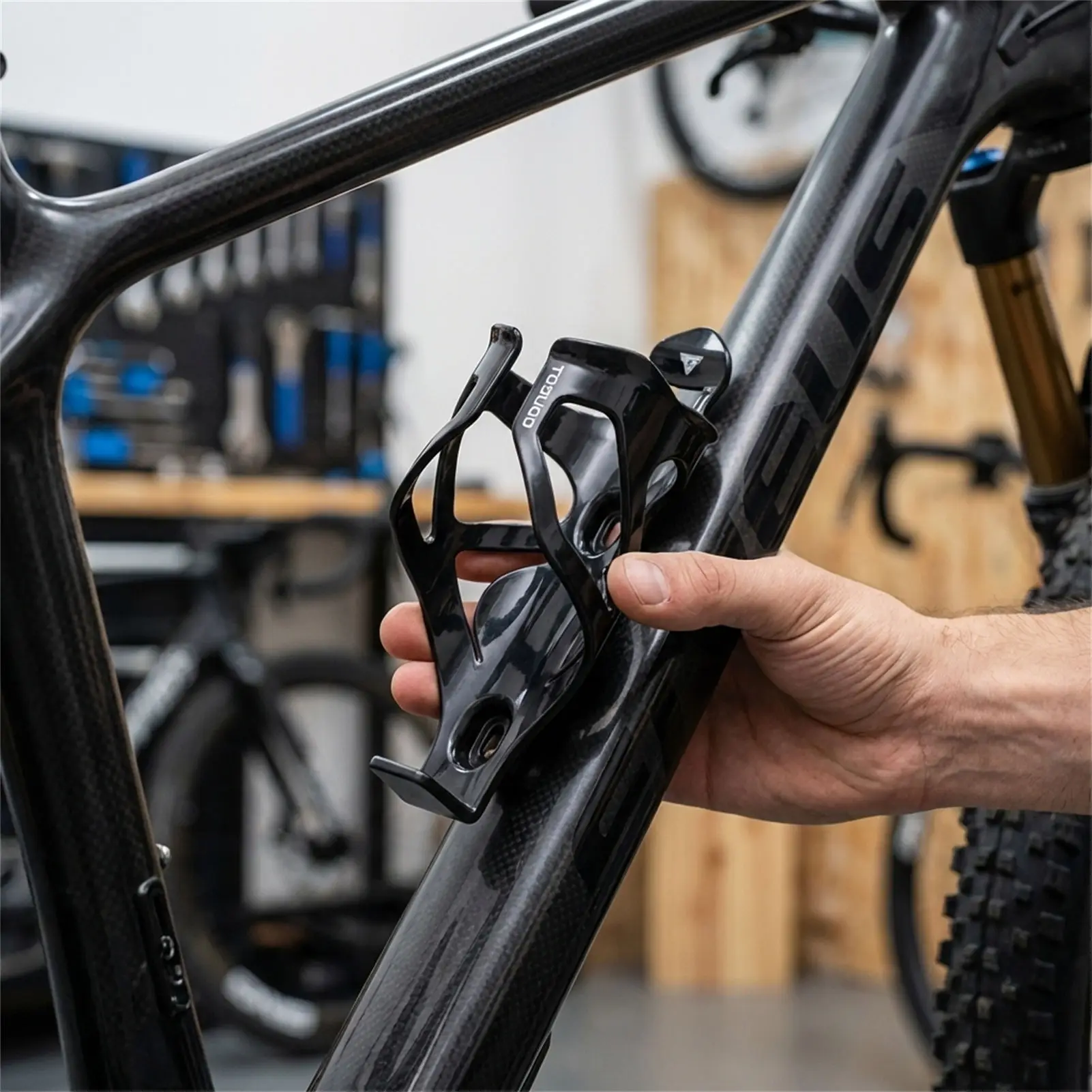 Soporte universal botella de agua para bicicleta, organizador ciclismo exterior - imagen 4