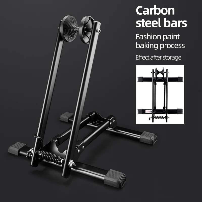 ROCKBROS Fietsparkeerrekken Opvouwbare Indoor Vloer Display Stand MTB Racefiets Kick Stander Fietsen Reparatie Ondersteuning Houder Rack