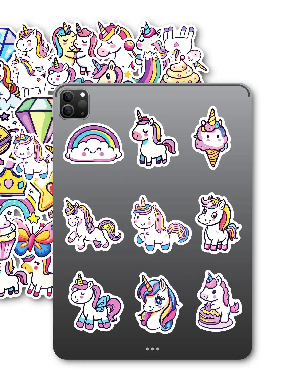 10/50pcs licornes mignonnes animaux dessin animé Graffiti autocollants téléphone guitare ordinateur portable valise tasse autocollant étanche enfants jouet