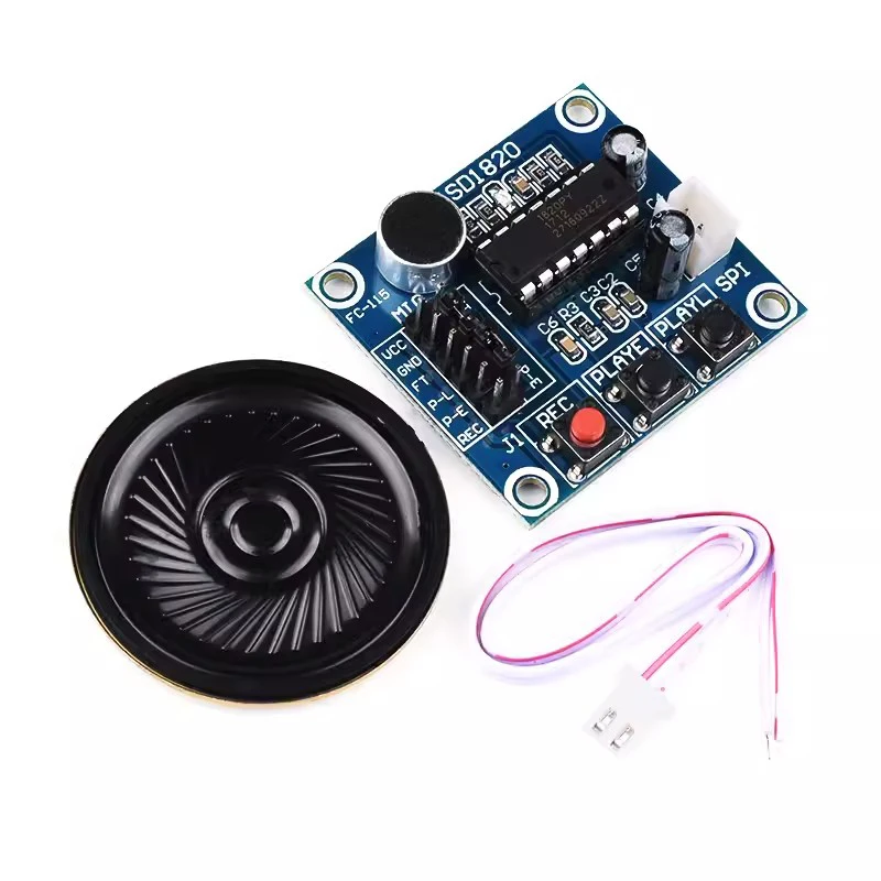 Módulo voz ISD1820 com microfones e alto-falante, a placa telefônica