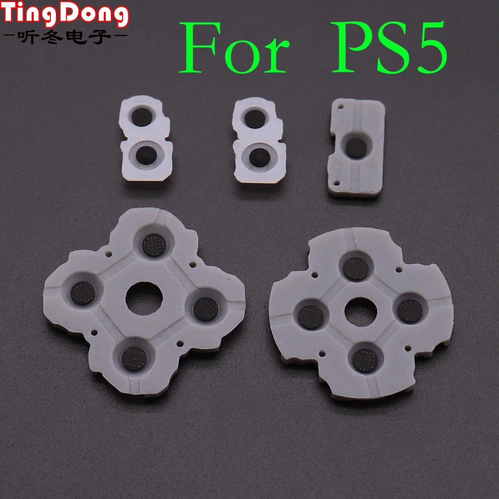 Original & OEM V 1 V2 For PS5 Conductive Rubber Gasket Replacement Part L R ABXY Button for ps5 Controller D-Pad