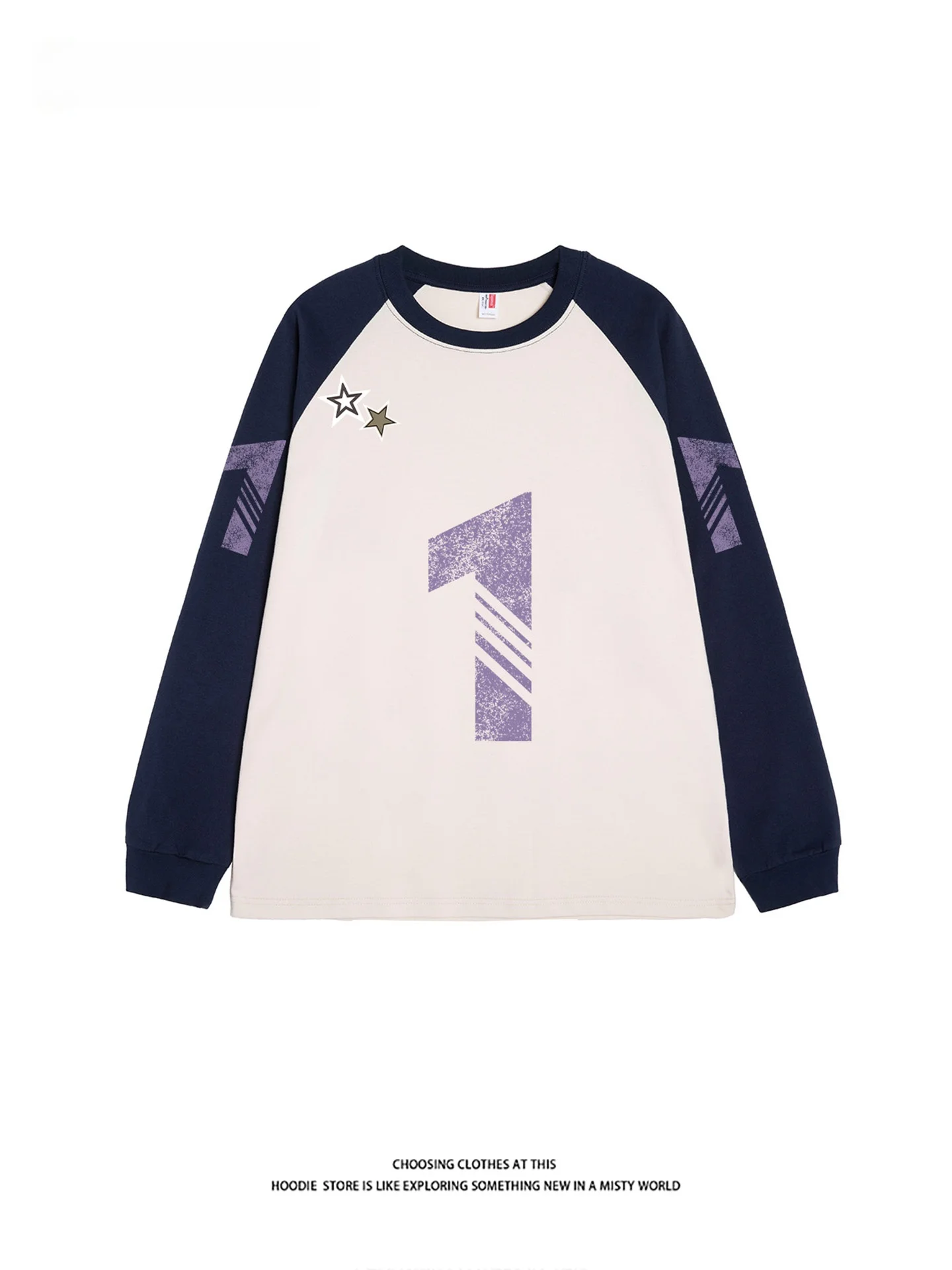 

American Design Mis World Digital Print Pure Cotton oulder Insert Long Sve Women's Casual Versatile Top Summer T-irt