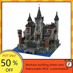 6726PCS MOC Modular Arkham Asylum City Street View Model Building Blocks Technology Bricks DIY Creative Assembly Toys Kids Gifts