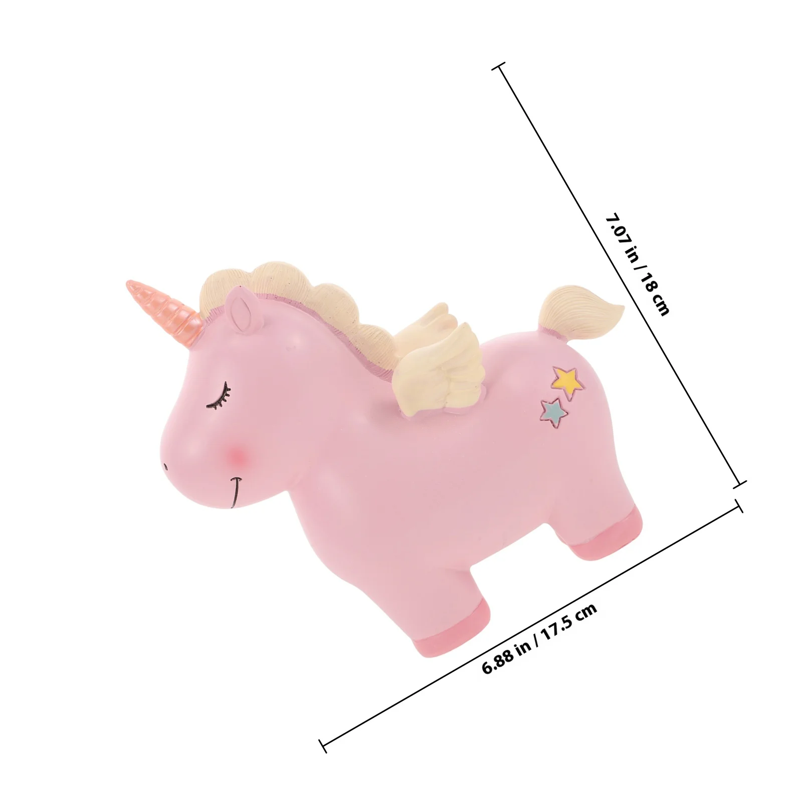 Tirelire licorne pour enfants, porte-monnaie pour filles, pot d'épargne amusant, finition lisse et sûre, joli cadeau d'anniversaire pour enfants