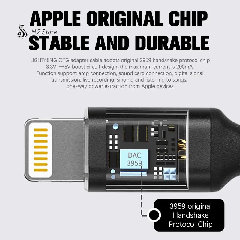 OTG Multi-Function Adapter Cable Lightning TYPE-C USB Interface Wire Control Applicable to Apple Android Computers